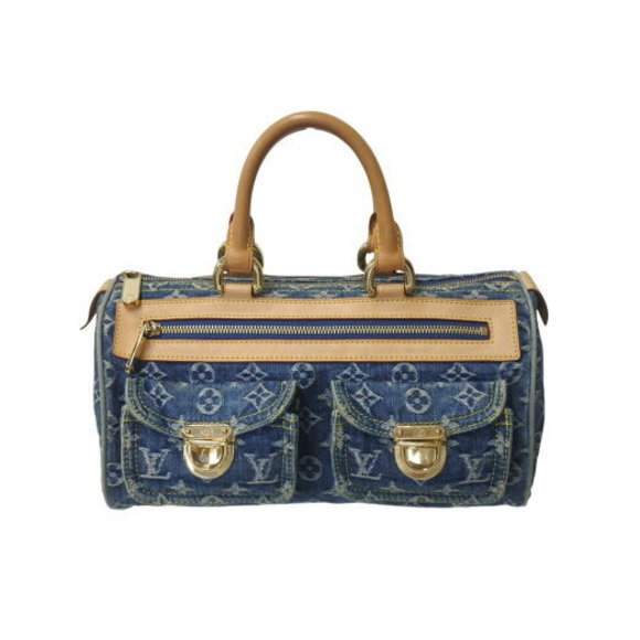 Louis Vuitton Neo Speedy handbag Monogram denim indigo blue - Picture 1 of 9